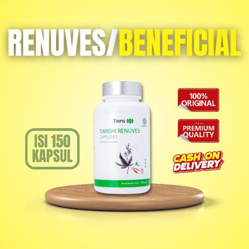 TIENS Renuves Beneficial 1 Botol isi 150 kapsul / Nutrisi Asma / Paruparu / Sesak Nafas