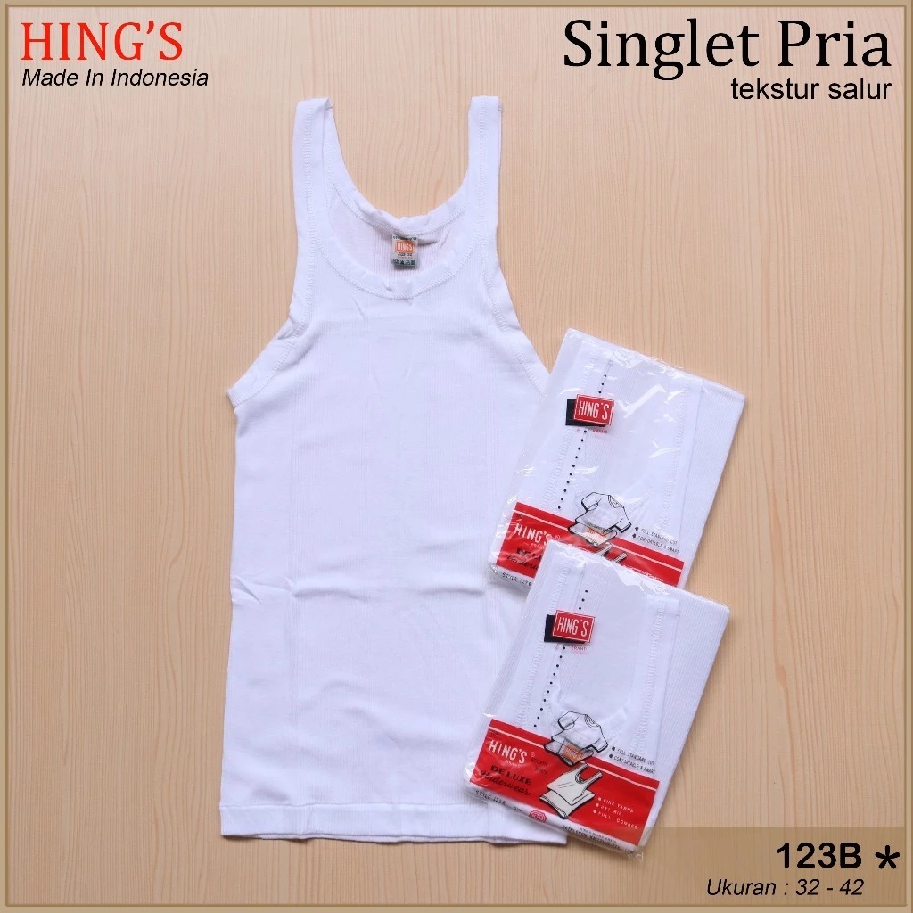 [3 PCS] Singlet HING'S 123 Pria Dewasa, Kaos Dalam Hings Laki-laki Hing GTman Remaja Rider GT 1 PCS 