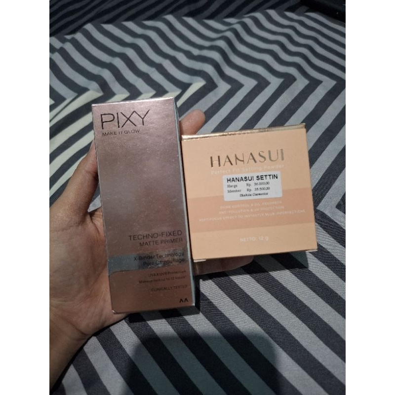 PRELOVED HANASUI SETTING POWDER, PIXY MATTE PRIMER,+admin
