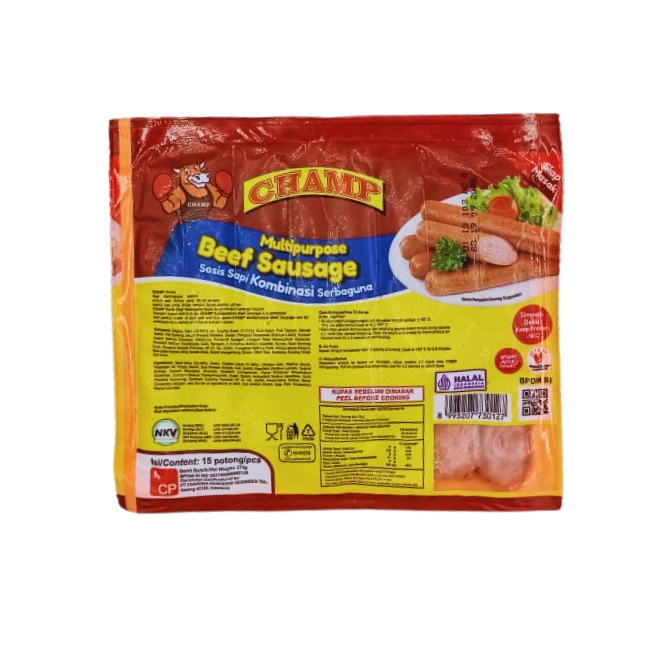 

(SMM) Champ Sosis Sapi 375GRAM Beef Sausage 375 GRAM