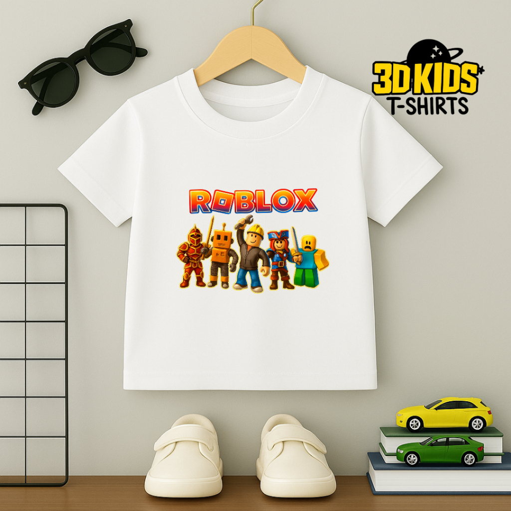 3D CHILDREN'S T-SHIRT-KAOS ANAK DISTRO PREMIUM KAOS ANAK ROBLOX DTF - KAOS ANAK ROBLOX - ROBLOX