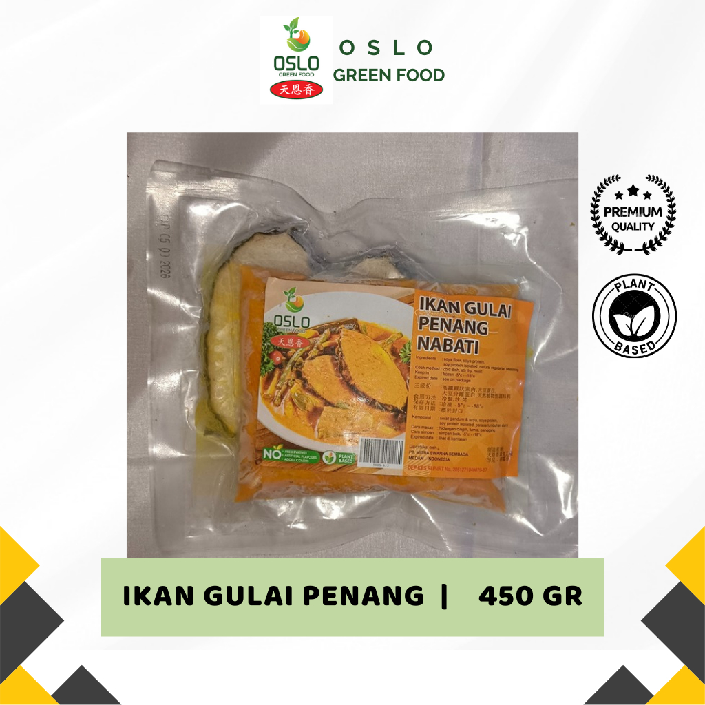 

(100% Plant Based) - Ikan Gulai Penang nabati | Oslo GreenFood