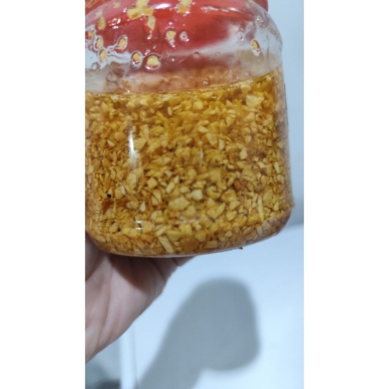 

Minyak bawang goreng putih untuk taburan makanan
