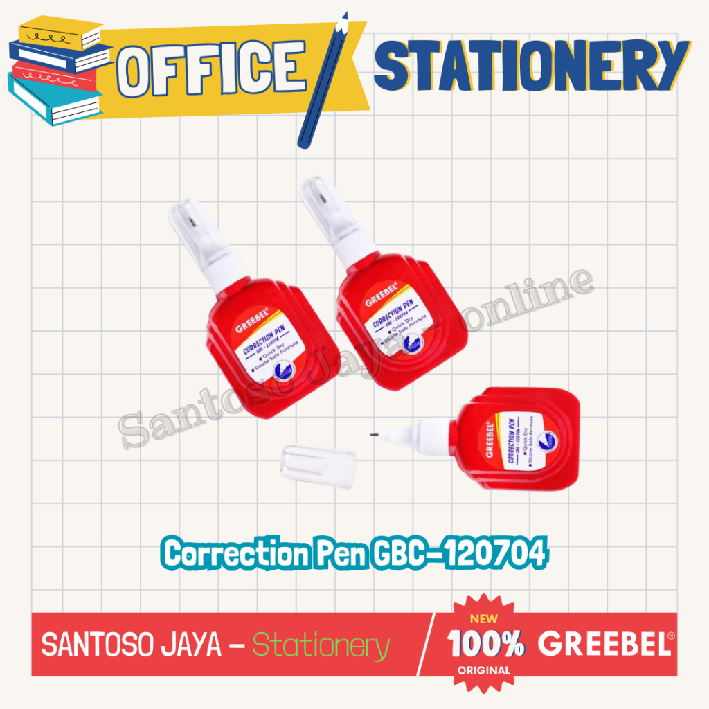 

Correction Pen GREEBEL - Tip-Ex - Tip-X Correction Tape GBC 120704