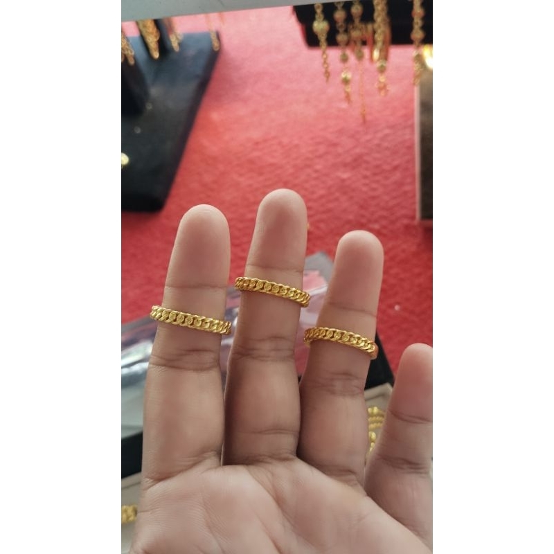 cincin rantai kecil yaxiya
