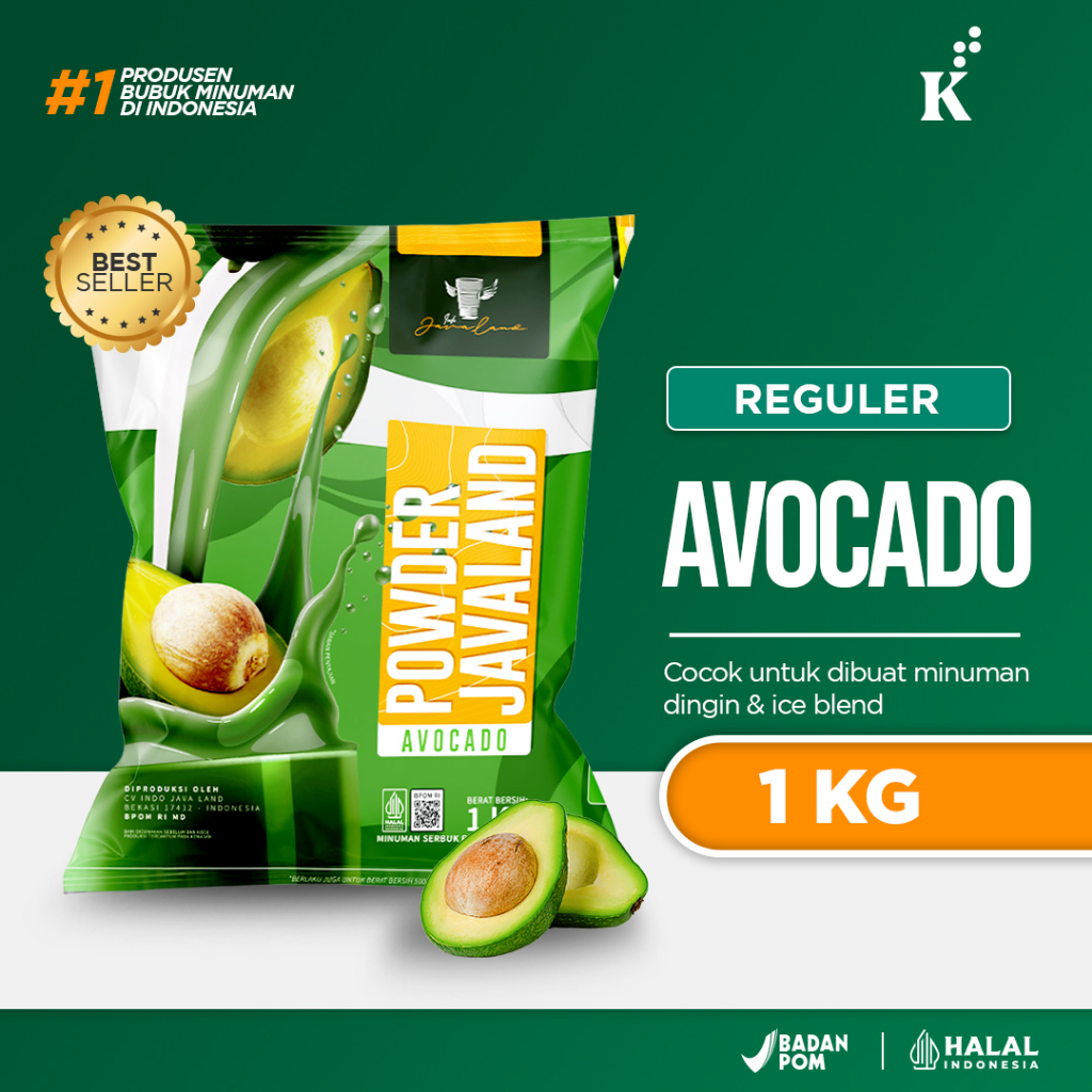 

Bubuk Minuman Rasa Avocado Alpukat Bubble Drink Powder 1kg Javaland