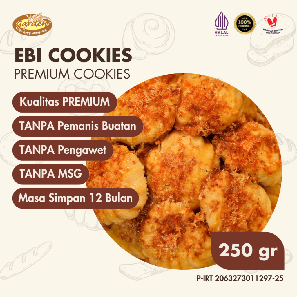 

Udang Ebi Premium Cookies Garden Bakery Kue Kering Snacks Makanan Lebaran