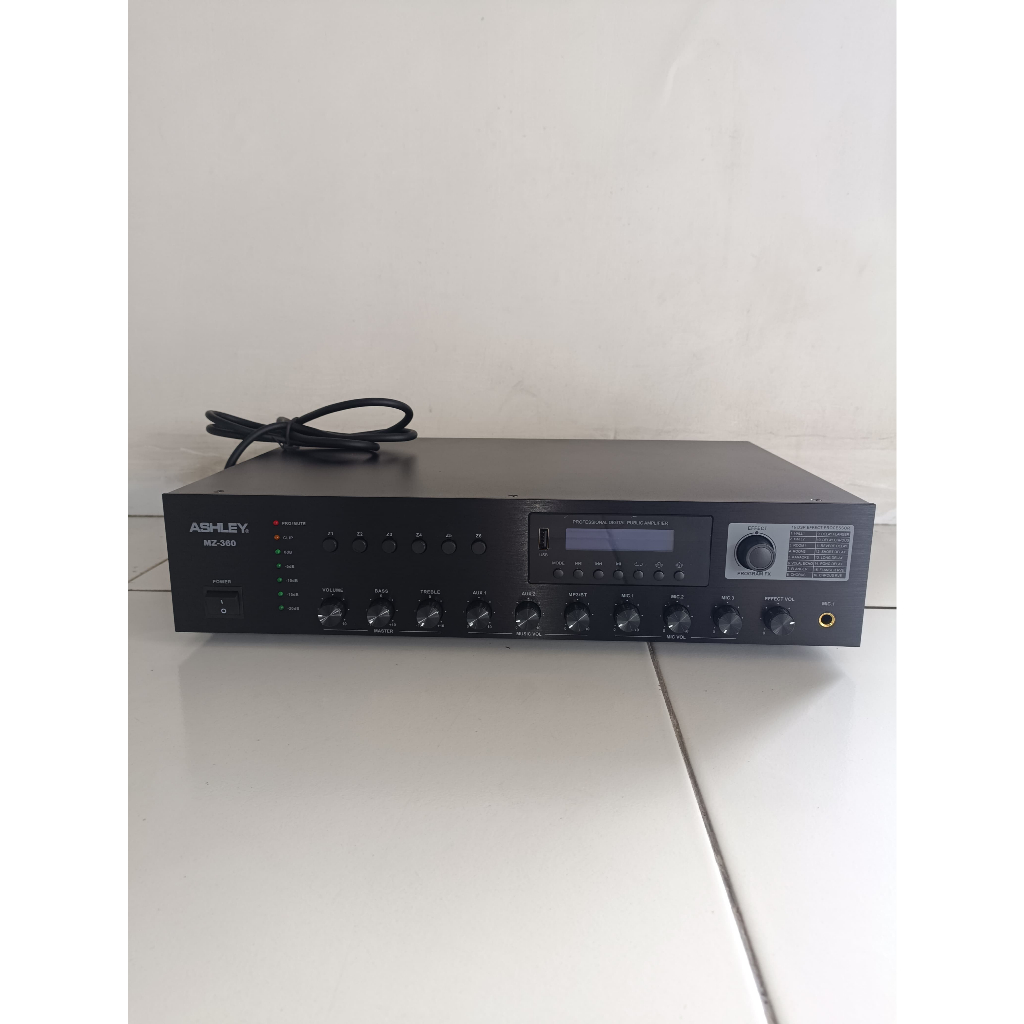 AMPLI MIXER ASHLEY MZ360 / MZ 360 / MZ-360