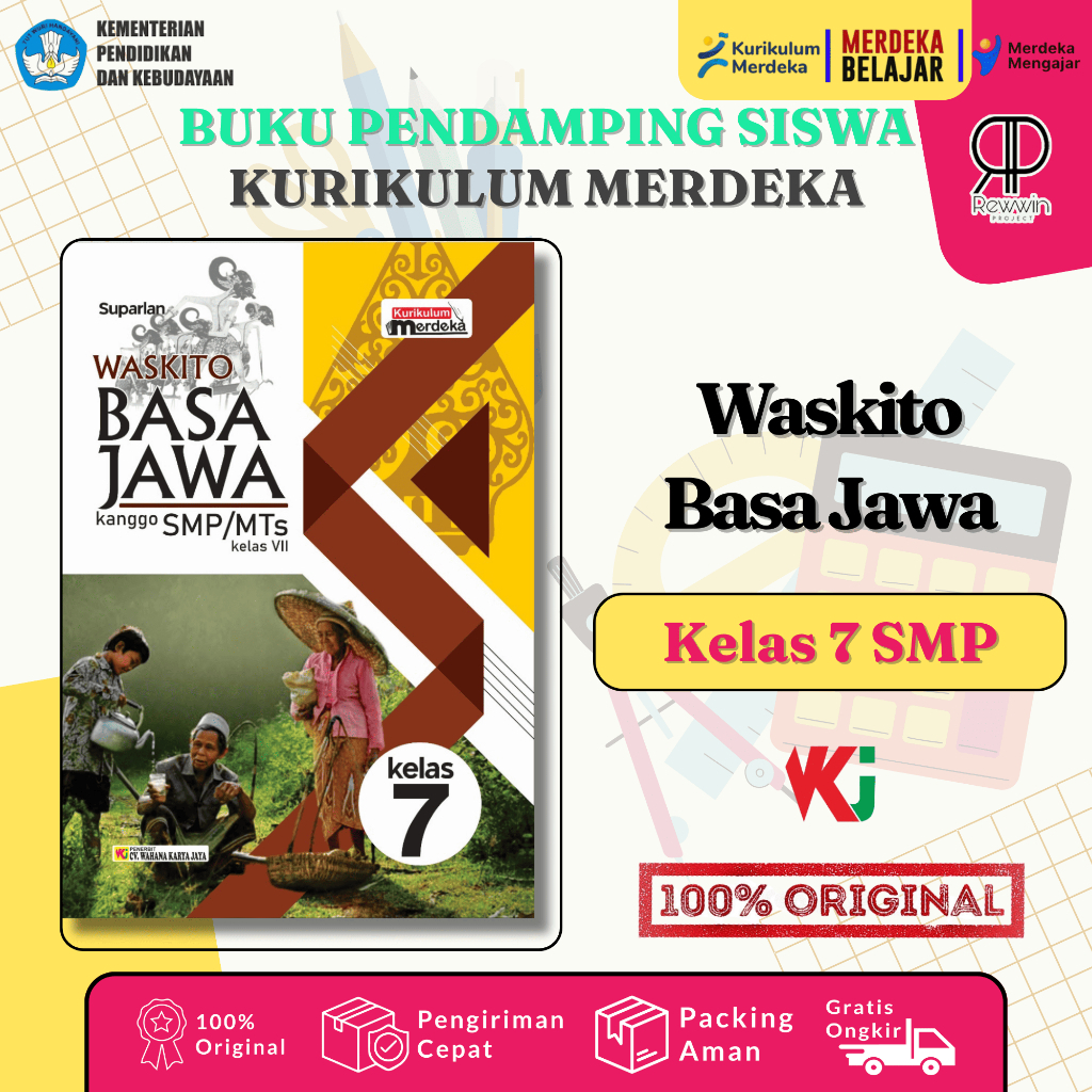 Buku Bahasa Jawa Kelas 7 SMP/MTs Waskito Basa Jawa Kurikulum Merdeka - Wahana Karya Jaya