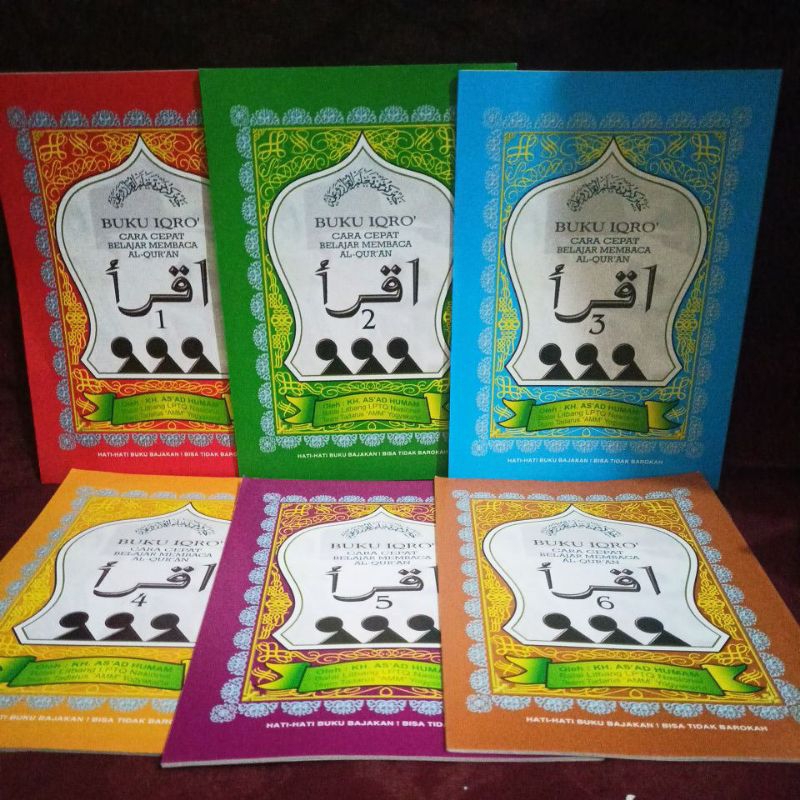 (COD)IQRO' BESAR ORIGINAL/ BUKU IQRO' PERJILID 1,2,3,4,5,6/A5