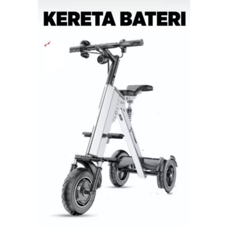 sepeda listrik roda 3 portablr(bisa dilipat)