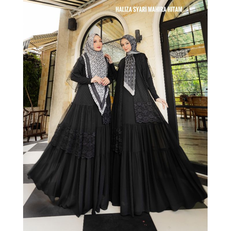 Gamis Abaya Print Haliza Syar'i Haliza Style