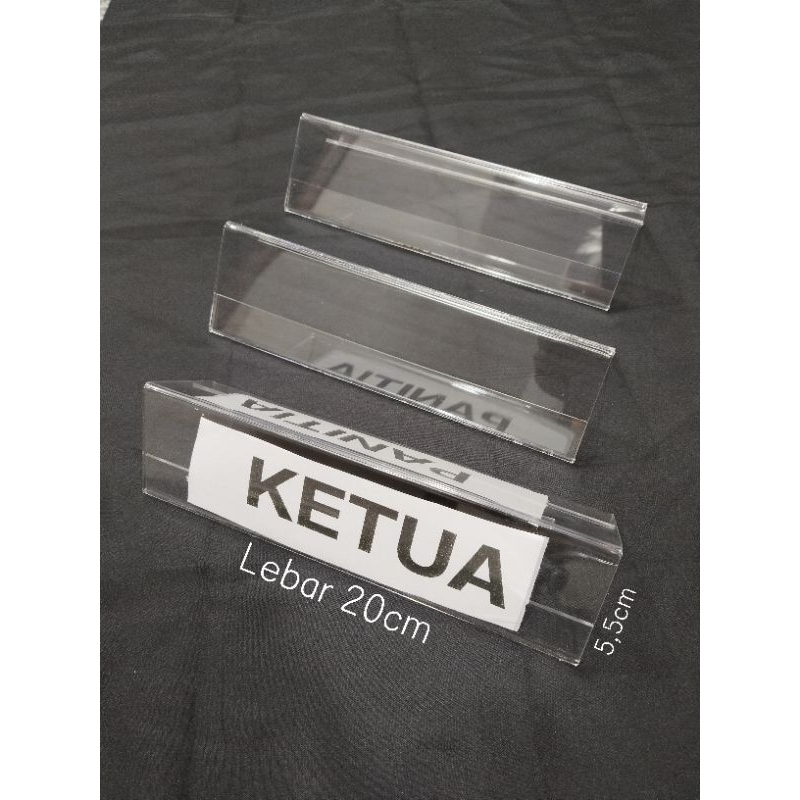 

Mika Meja Panitia / Nama Meja / Nama Tag / Papan Nama Meja / Papan Nama Gelar / Name Table