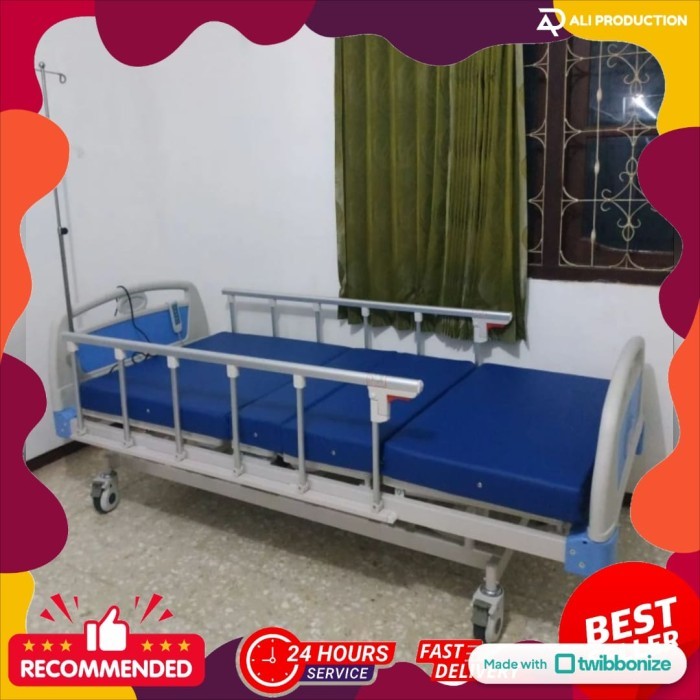 Bed Pasien Electric Bed Elektrik Rumah Sakit Klinik Ranjang Rumah Sakit Tempat Tidur Elektrik Medis