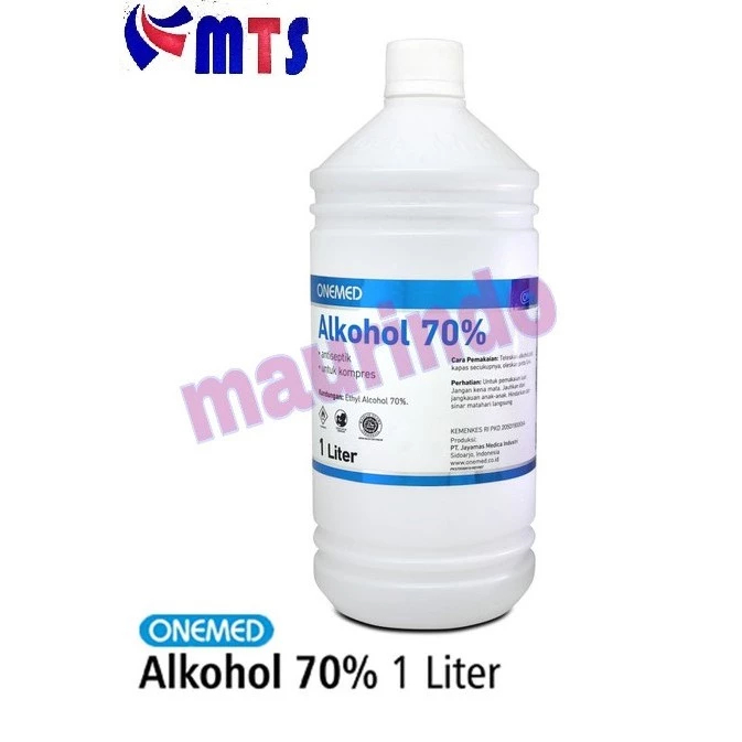 COD - Onemed Alkohol 70% 1 Liter 1000 ml