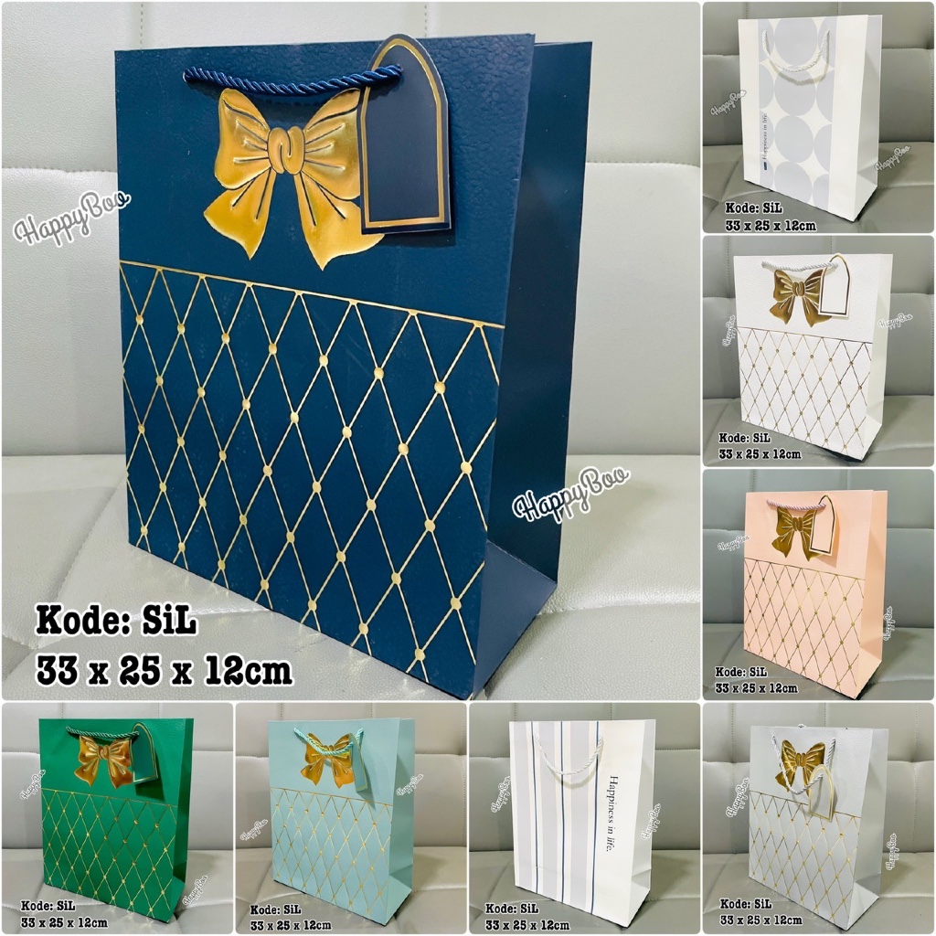 bag paper bag tas kado tas kertas goodie bag hampers large besar tinggi sil import