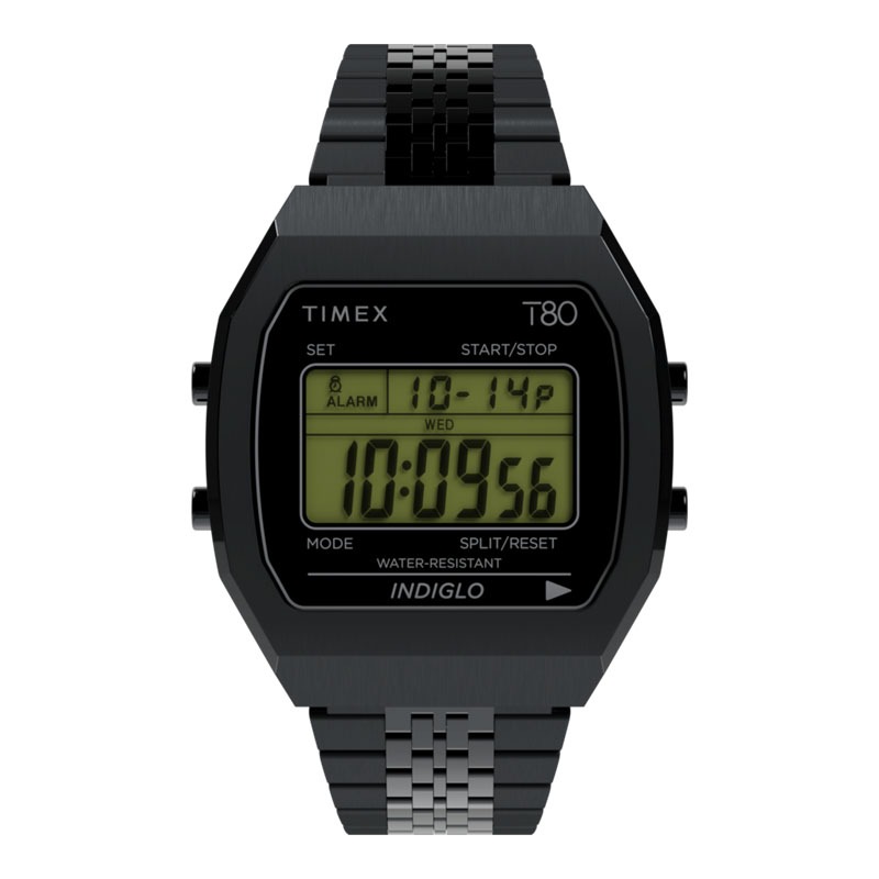 JAM TANGAN PRIA DIGITAL BLACK STRAP STAINLES TIMEX T80 TW2W91600 TIMEX TW2W 91600 JAM TANGAN DIGITAL
