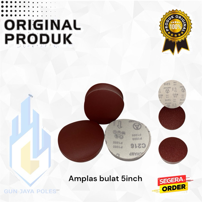 Amplas bulat 5inch amplas poles 5inch amplas velcro 5inch