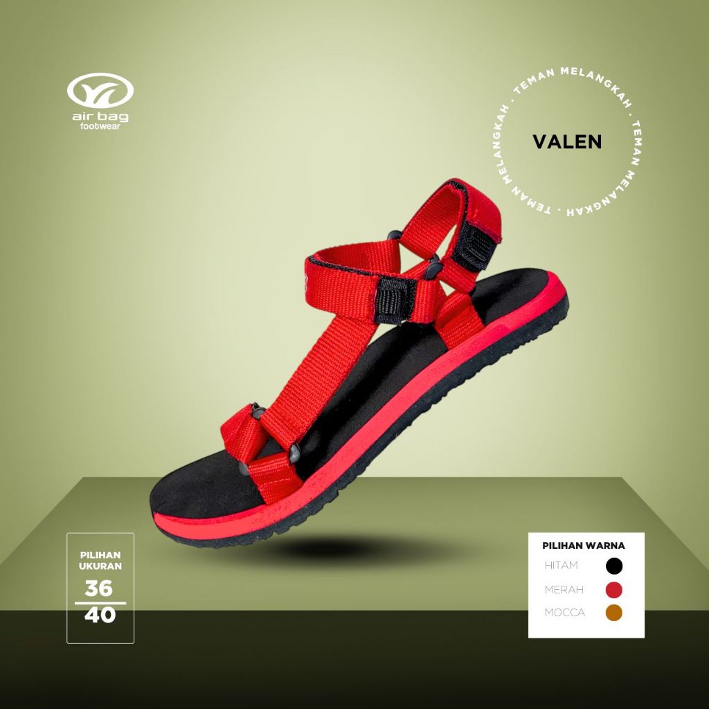 Valen Airbag - Sandal Gunung Wanita Sandal Hiking Sandal Outdoor Travelling Original Anti-Slip