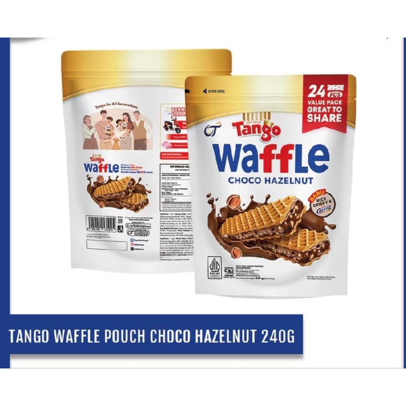 Tango waffle pouch choco halzenut 240g