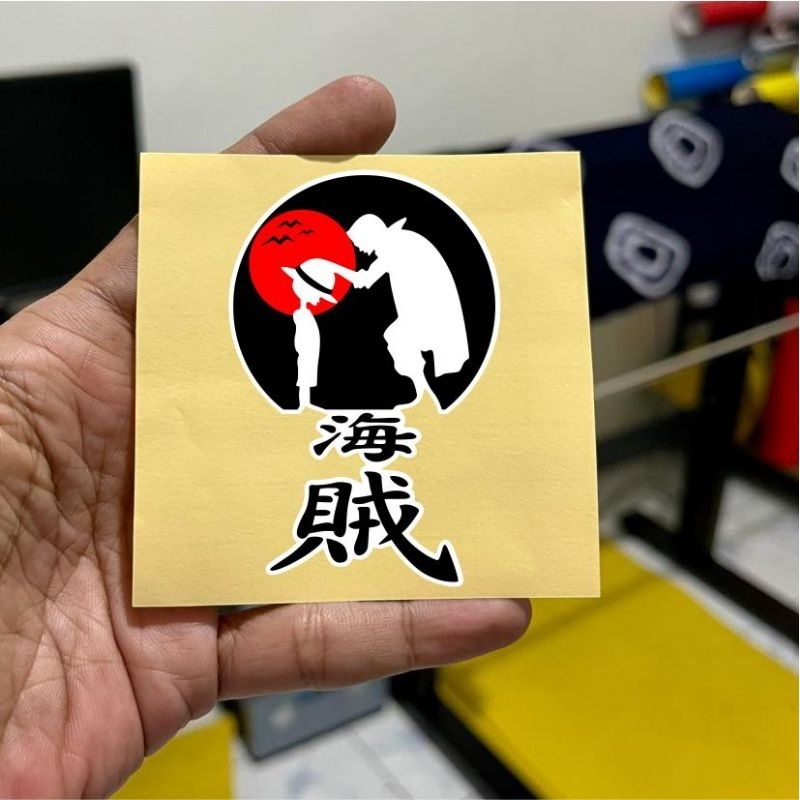 stiker anime one piece, one piece, anime , sticker nyala, hp, motor