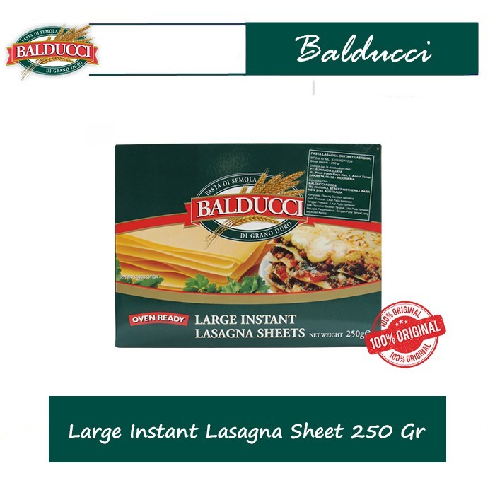 

Balducci Large Instant Lasagna Sheets 250 Gr