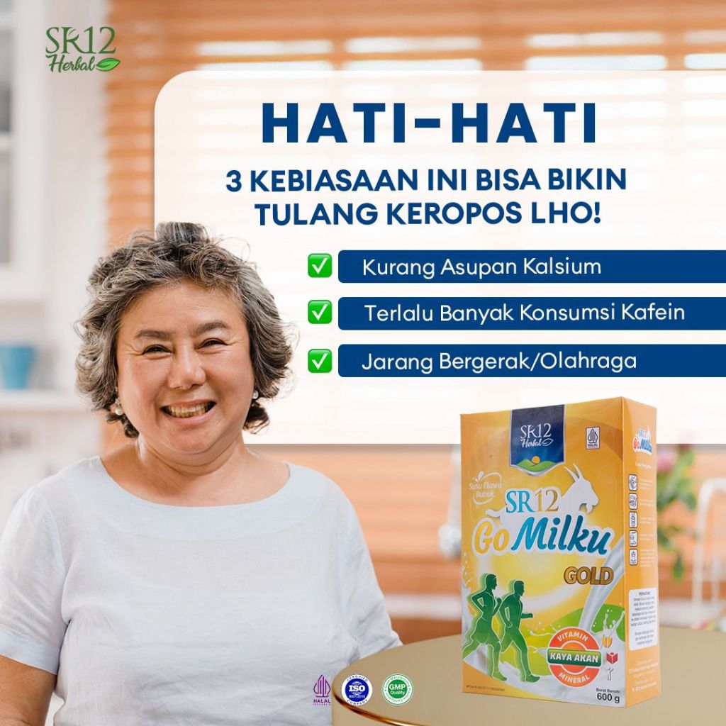 

SR12 Gomilku Gold 600 gram Susu Kesehatan Tulang Anti Keropos