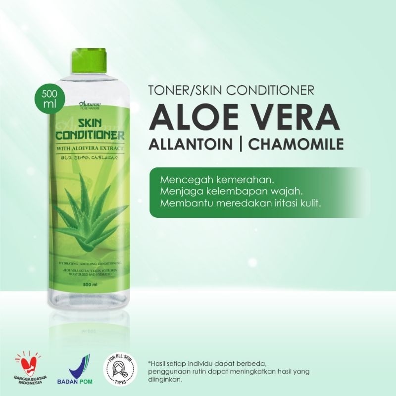 [READY] AUTUMN TONER SKIN CONDITIONER ALOEVERA 500ML