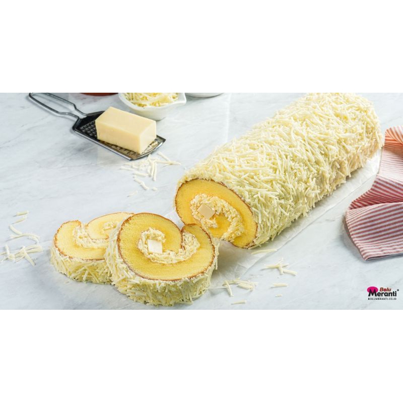 

Bolu Gulung Toping Keju Rasa Keju Meranti