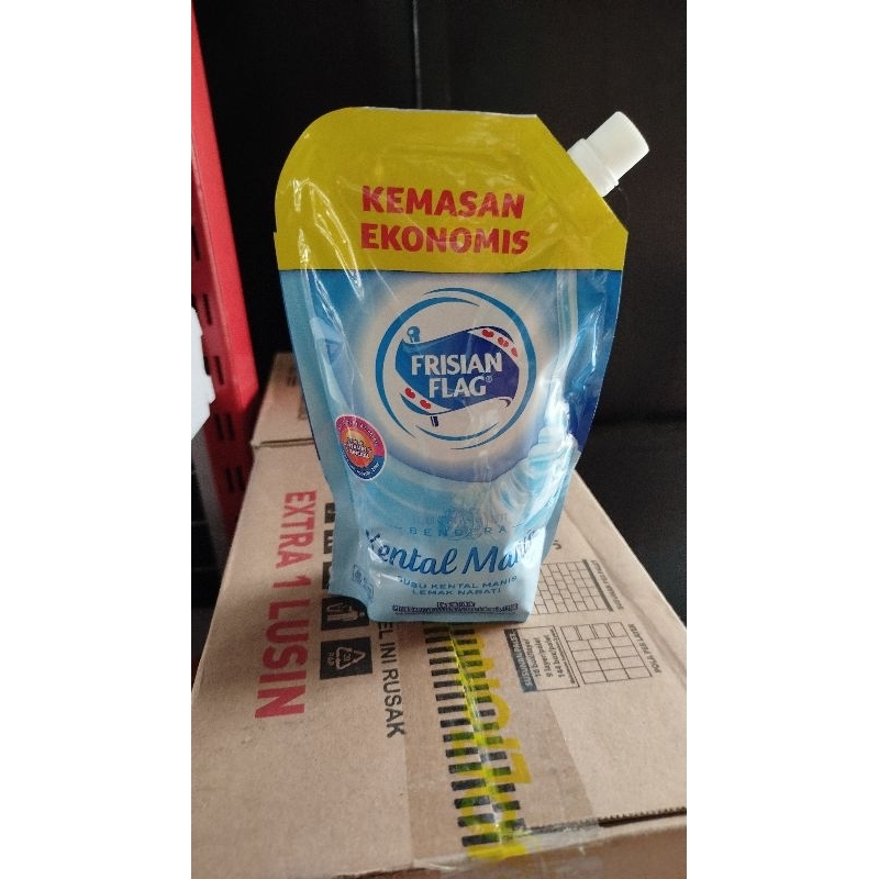 

Susu kental manis frisian flag Pouch 545 cokelat & putih