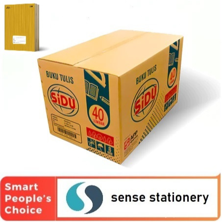 

Buku Tulis Sinar Dunia SIDU Kraft 40 Lembar (1 Box Isi 32 Pack / 320 Buku)