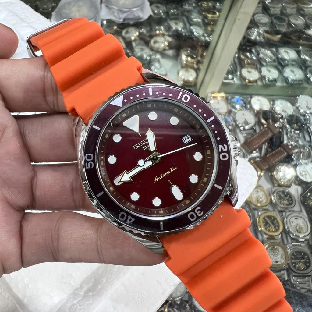 seiko jam tangan rubber automatic tanpa baterai terbaru