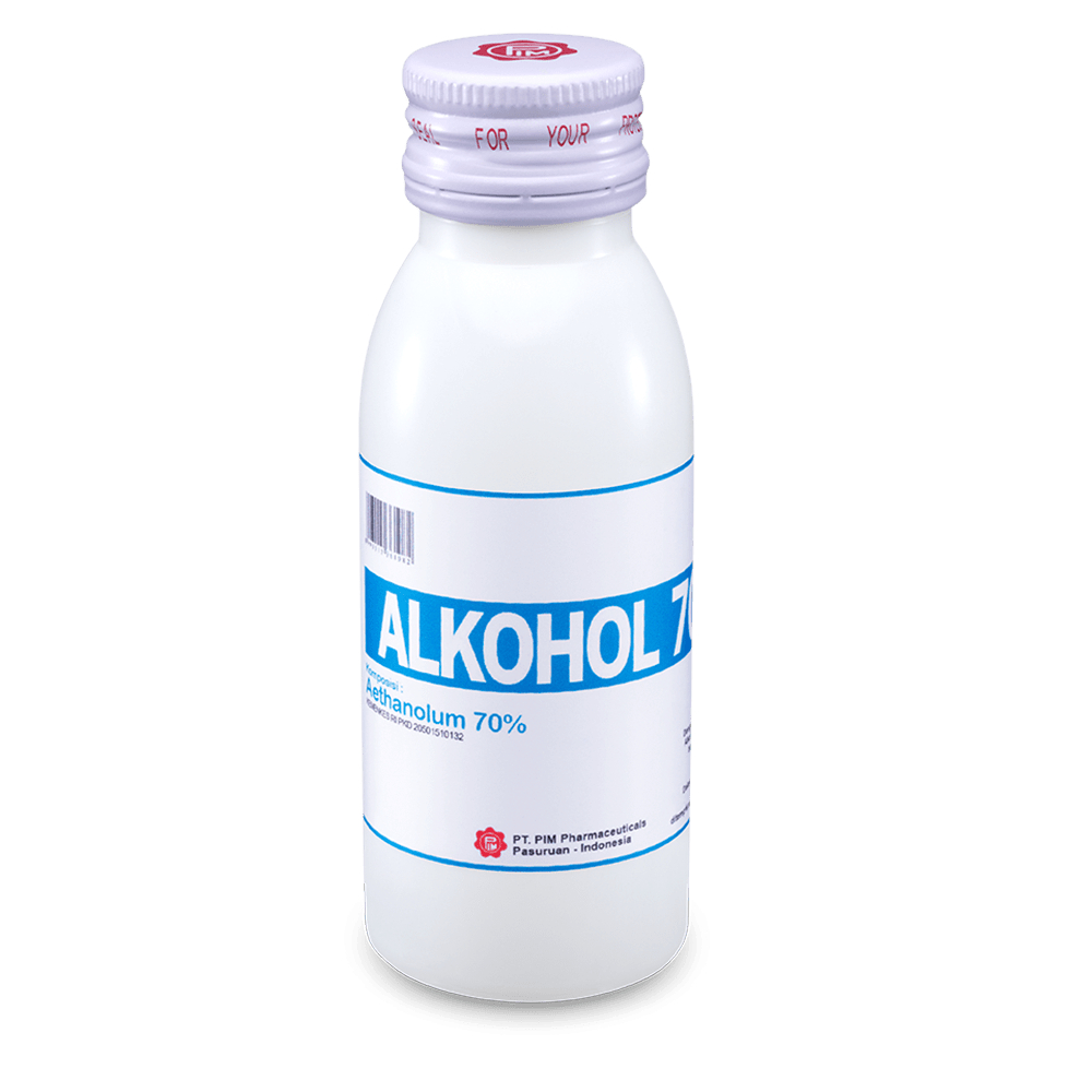 Alkohol 70% untuk membersihkan luka