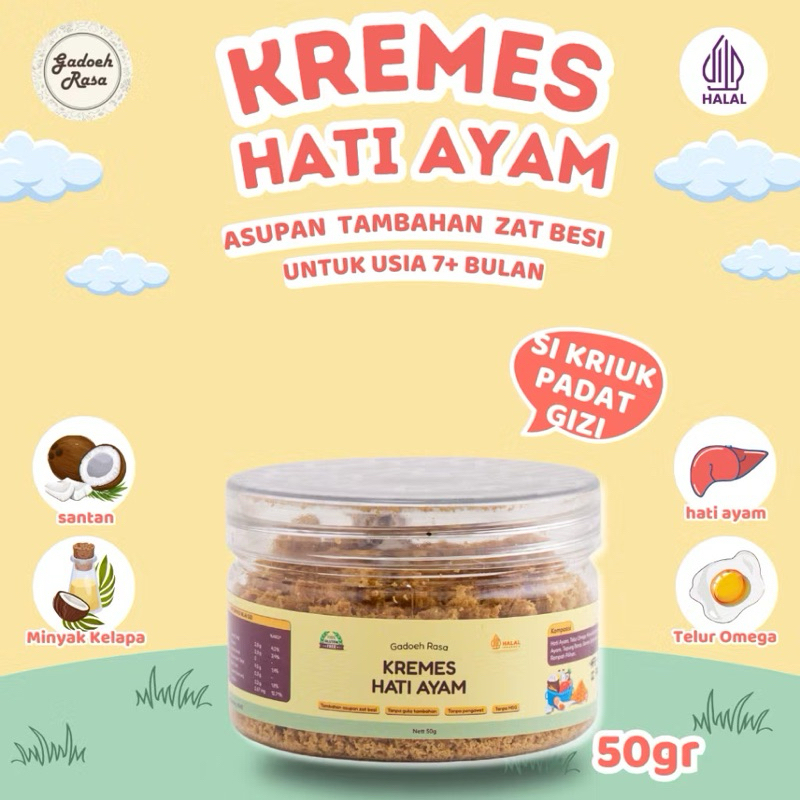 

Gadoeh Rasa Kremes Hati Ayam Tambahan Lauk MPASI