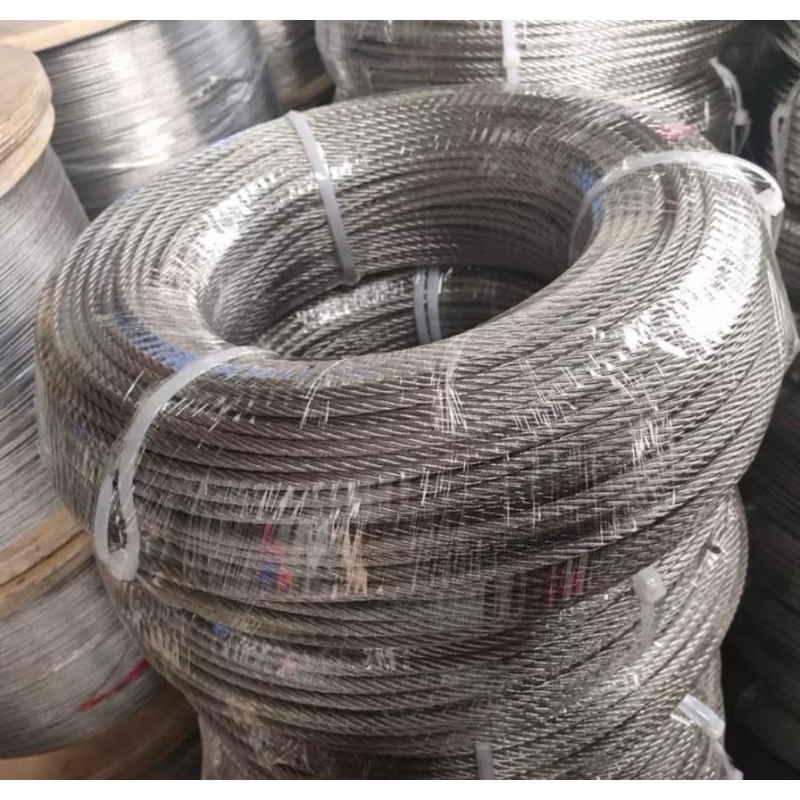 20 Meter Tali Kawat Seling Baja 4 mm Barang Import