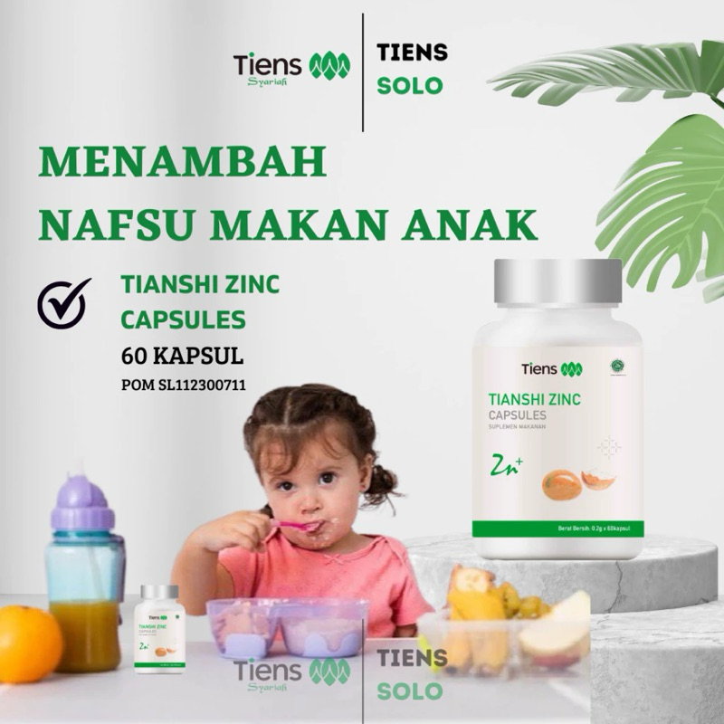 Zinc Tiens / Tianshi Zinc Vitamin Penggemuk & Peninggi Badan Anak