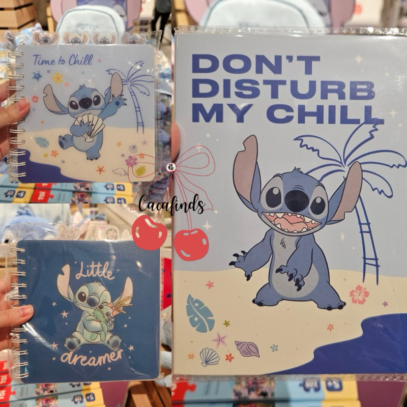 

OHSOME x Stitch‼️Notebook Ring / Buku Tulis / Coll Book / Buku Catatan Koil Persegi / Sticky Notes Set Disney Stitch Dream Beach Collection