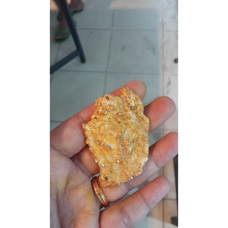 batu pirit emas natural alam
