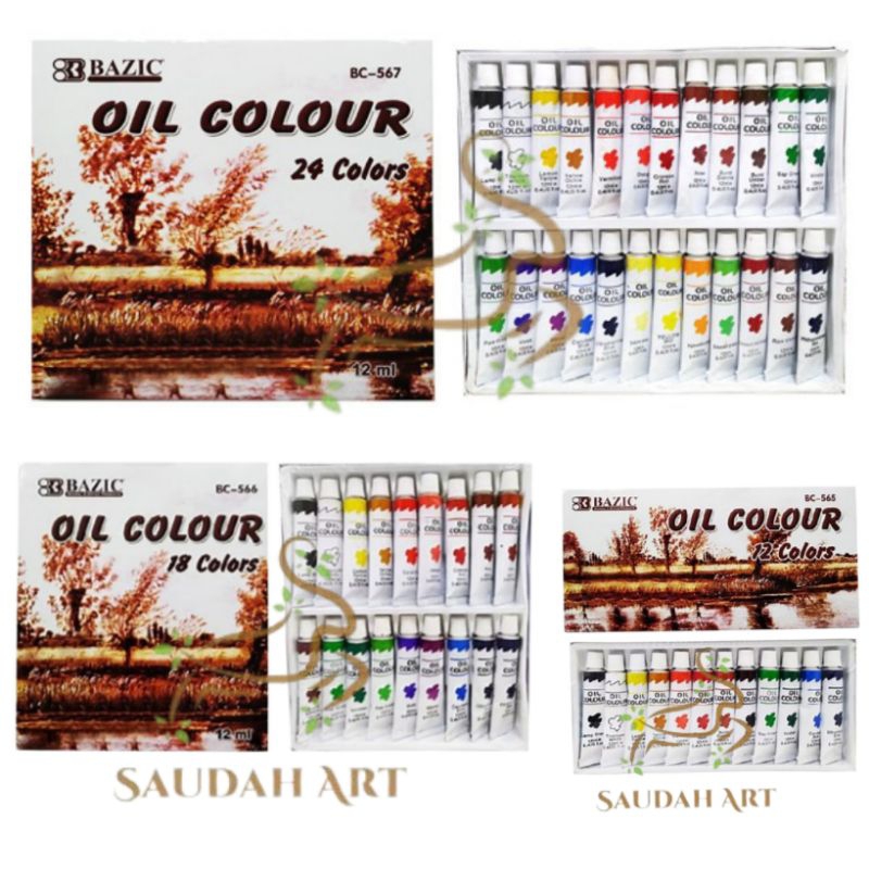 

Cat Minyak/Oil Colour BAZIC 12/18/24 warna