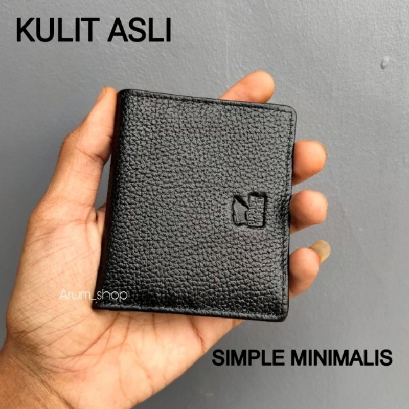 Dompet mini kulit asli, dompet kecil pria wanita asli full kulit original termurah