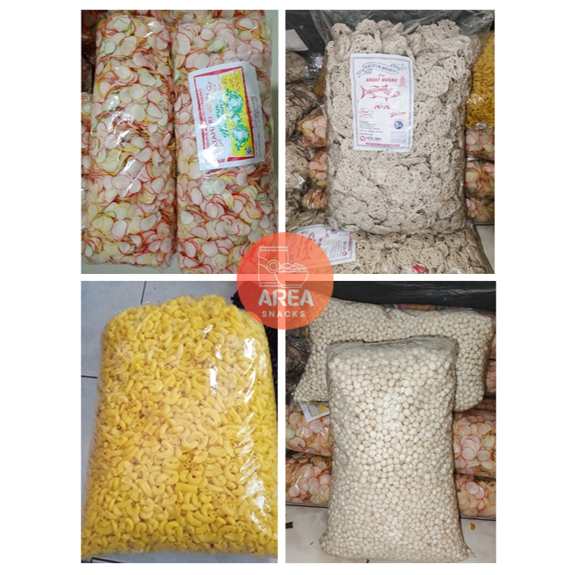 

5kg & 1kg | KERUPUK MENTAH/KERUPUK SEBLAK/MAKARONI BANTET/PILUS CIKUR/KERUPUK BAWANG/KERUPUK MAWAR /KERUPUK RAFAEL