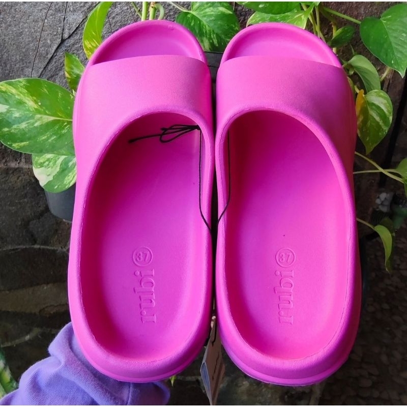 SANDAL RUBI MOLLY MOULDED PLATFORM SLIDE HYPER PINK ORIGINAL