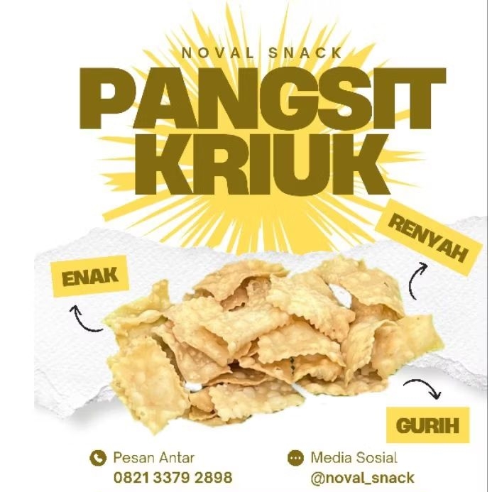 

Pangsit Kriuk Snack Gurih Renyah Kriuk
