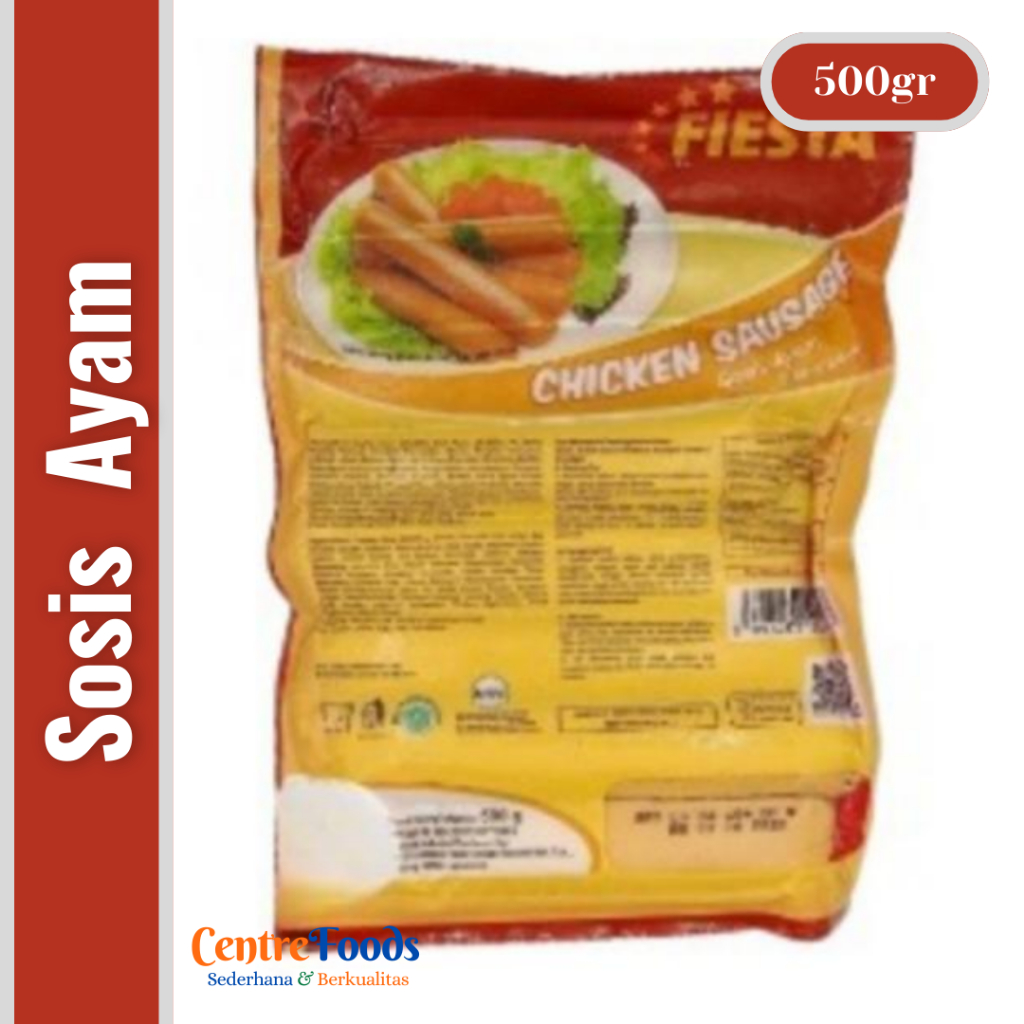 

Sosis Ayam - Chicken Sausage Fiesta | 500gr [ Harga Per BKS ]