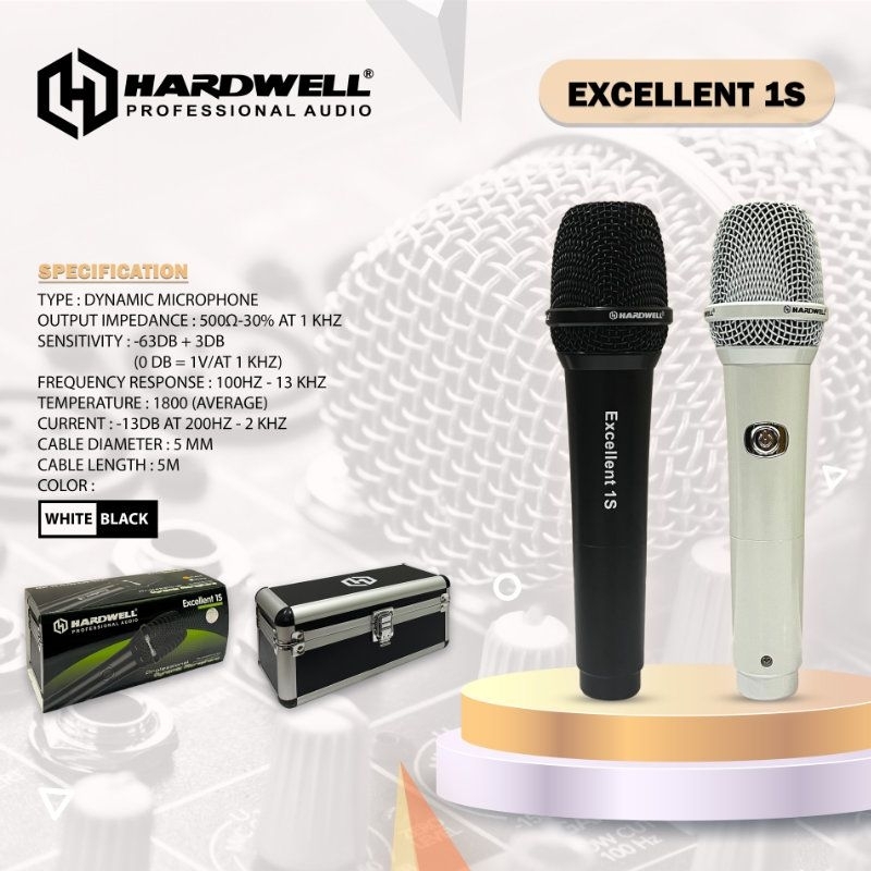 HARDWELL XCELLENT 1S | Professionel dynamic microphone | Microphone kabel | Microphone hardwell | Mi