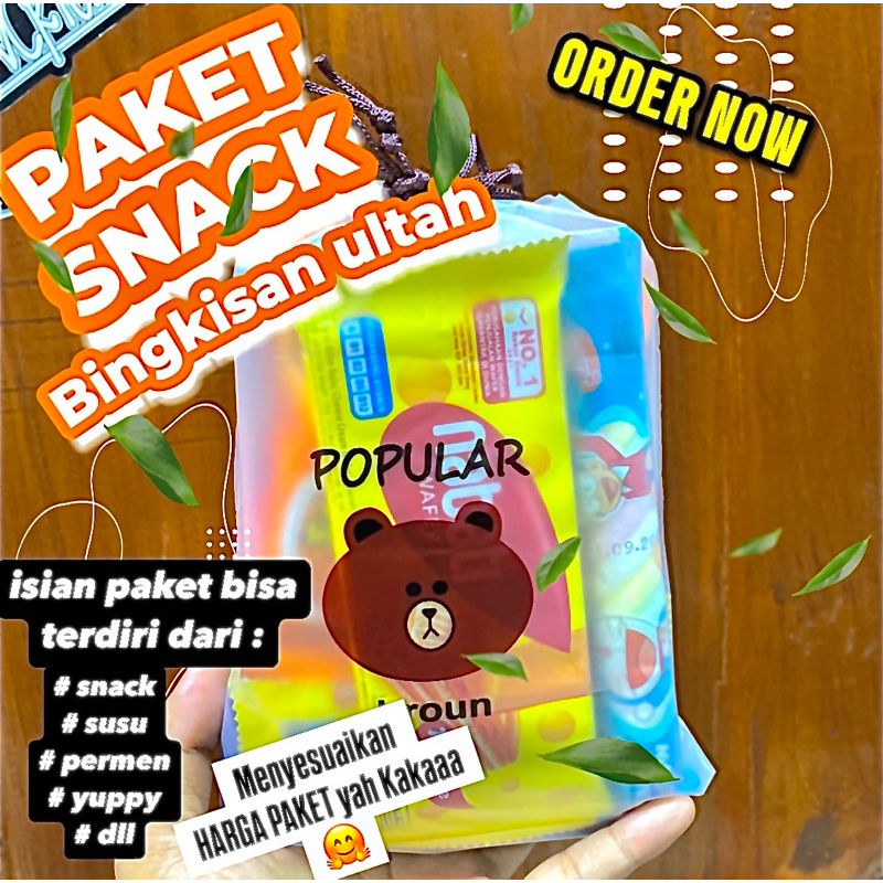 

paket bingkisan snack/ bingkisan ulang tahun / paket bingkisan acara/pouch hampers