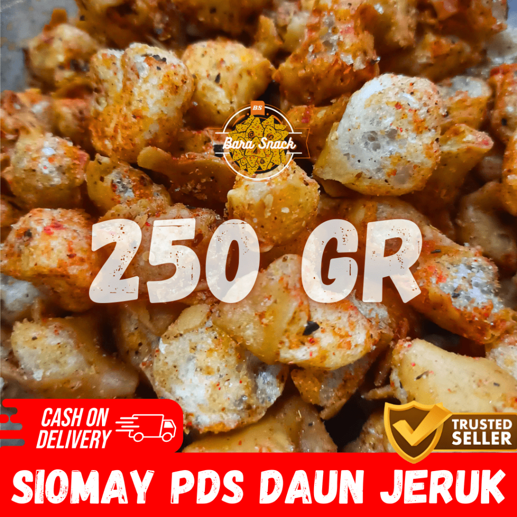 

[ 250gr ] Siomay Mini Kering Pedas Daun Jeruk Cap Sinar Fajar / Camilan Snack Kiloan Murah