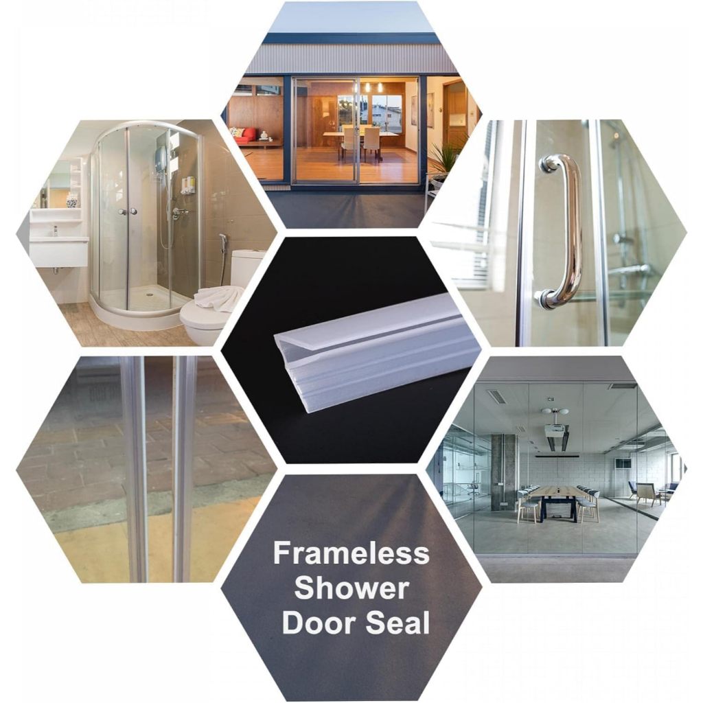 Shoporenku Inads Lis Strip Penutup Celah Sela Pintu Kaca Kamar Mandi Pvc Silikon