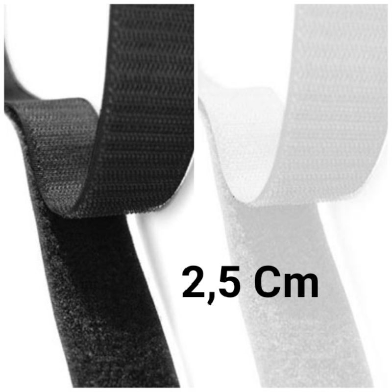 velcro 25mm 2,5cm meteran velcro perekat magic tape 25mm