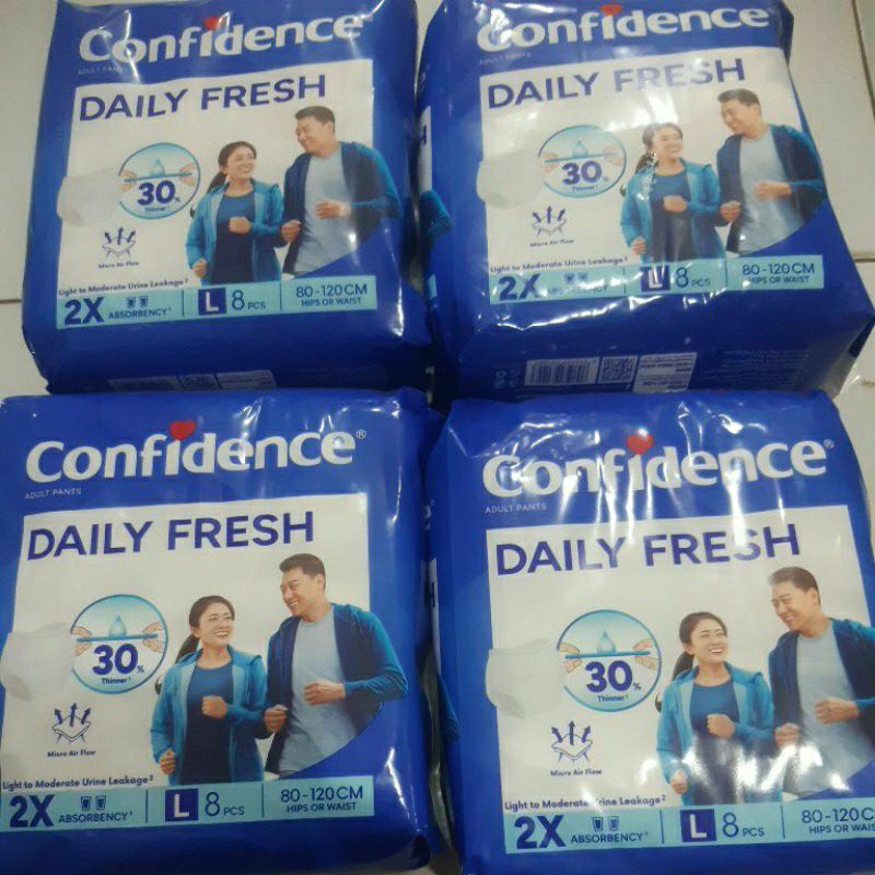 POPOK DEWASA CONFIDENCE DAILY FRESH Popok Dewasa Tipe Celana / Perekat popok dewasa